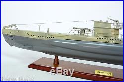 German U-Boat Submarine 39 Handmade Wooden War Ship Model NEW