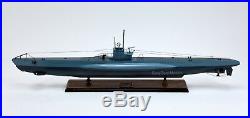 German U-Boat Submarine Handmade Wooden Ship Model 39.5 Museum Quality