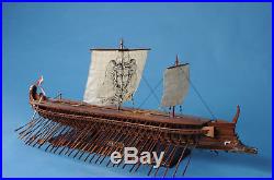 Greek Trireme 42 MUSEUM quality wooden ship model