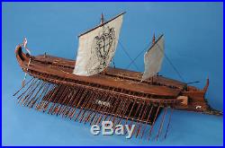 Greek Trireme 42 MUSEUM quality wooden ship model