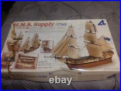 H. M. S. SUPPLY 1788-1st Fleet- Ship Model Kit- Open Box