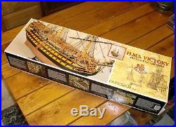H. M. S. Victory 190 scale tall wood ship model, first rate sail hms, Kit, C. Mamoli