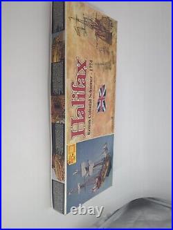HALIFAX British Colonial Schooner- 1774 Ship Model Kit- Open Box