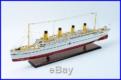 HMHS Britannic White Star Line Olympic-Class Ocean Liner Wooden Ship Model 40
