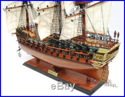 HMS Bellona Tall Ship Full Assembled 28 Wooden Model Ship