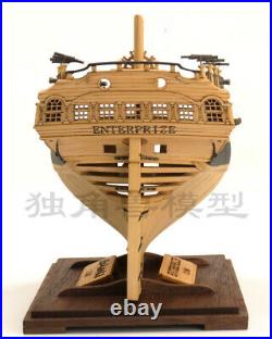 HMS Enterprise 1160 boxwood tail cross section Wood model ship kit pear wood
