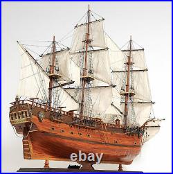 HMS HM Bark Endeavour 38 Wood Tall Ship Model James Cook's Research Vessel New