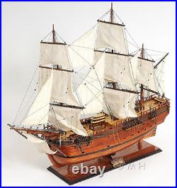 HMS HM Bark Endeavour 38 Wood Tall Ship Model James Cook's Research Vessel New