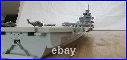 HMS Queen Elizabeth aircraft carrier waterline 1/350 model ship kit with F35