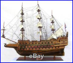 HMS Sovereign of The Seas 1637 Tall Ship 90Long Monumental Wood Model Assembled