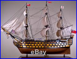 HMS VICTORY 52 wood model ship large scaled British sailing boat