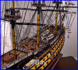 HMS VICTORY 52 wood model ship large scaled British sailing boat