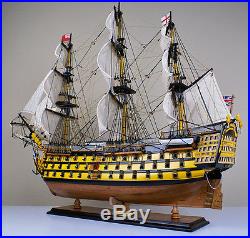 HMS Victory 34 wood model ship historic British tall sailing boat