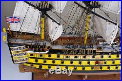 HMS Victory 34 wood model ship historic British tall sailing boat