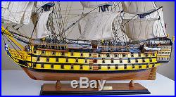 HMS Victory 34 wood model ship historic British tall sailing boat