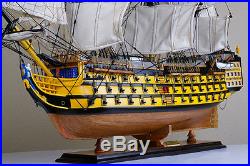 HMS Victory 34 wood model ship historic British tall sailing boat