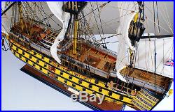 HMS Victory 34 wood model ship historic British tall sailing boat