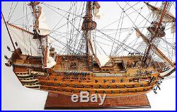HMS Victory Admiral Horatio Nelson Flagship 30 Wooden Tall Ship Sailboat Model