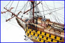 HMS Victory Admiral Lord Horatio Nelson Flagship 37 Wooden Tall Ship Model