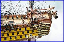 HMS Victory Admiral Lord Horatio Nelson Flagship 37 Wooden Tall Ship Model