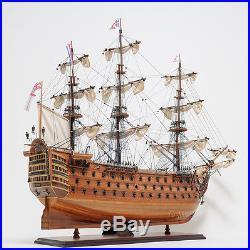 HMS Victory Admiral Nelson Flagship Tall Ship 37 Built Wooden Model Assembled