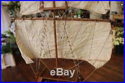 HMS Victory Cross Section Model Ship With Mast Rigging & Sails Large 44 High