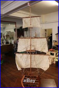 HMS Victory Cross Section Model Ship With Mast Rigging & Sails Large 44 High