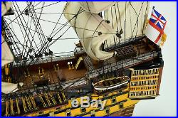 HMS Victory Lord Nelson's Flagship Wood Tall Ship Model 34 Built Boat New