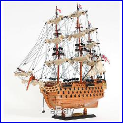 HMS Victory Lord Nelson's Flagship Wooden Scale Model Tall Ship 21 Sailboat New