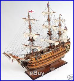 HMS Victory Tall Ship Wooden Scale Model Sailboat 30 Fully Assembled Boat New