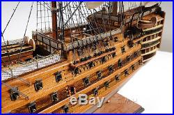 HMS Victory Tall Ship Wooden Scale Model Sailboat 30 Fully Assembled Boat New