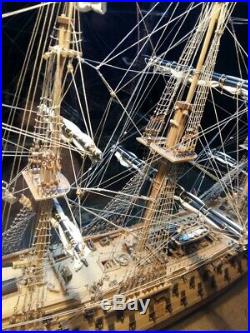 HMS Victory Wooden Tall Ship Model 1765 Admiral Horatio Nelson