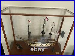 HMS Victory Wooden Tall Ship Model 1765 Admiral Horatio Nelson. Museum Quality