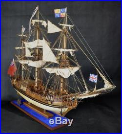 HMY Royal Caroline Scale 1/30 54.7 Sail and Rigging Upgrade Wood Model Ship Kit