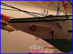 Handcrafted Wooden Model SAGRES Boat 42 Portuguese Historical Ship