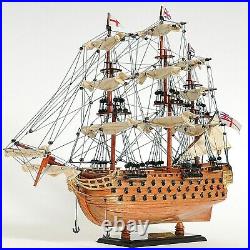 Handmade HMS Victory Sailboat Model Ship