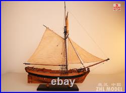 Hayling Hoy 1760 148 wooden model ship kits- CHERRY WOOD VERSION