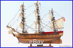Hms Sirius Tall Ship Boat Completed Handmade Wooden Model Gift Home Decor 45cm