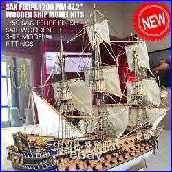 Hobby Scale 1/50 San Felipe 1200 mm 47.2 Wooden Ship Model Kits DHL Shipping