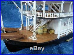 Hobby model kits scale 1/100 Mississippi Sternwheel steamer ship wooden model