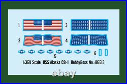 HobbyBoss 86513 US Battlecruiser Alaska 1/350 Scale Plastic Model Kit