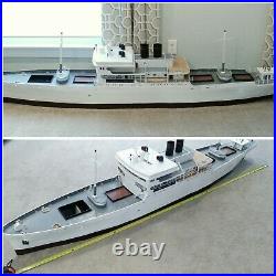 Huge Large 8 Ft Long Custom Model White Ship Boat Yacht