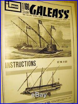 IMAI Galleass ship 1160 very rare kit in good condition