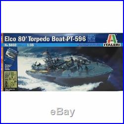 Italeri 135 5602 Elco 80 PT-596 Torpedo Boat Model Ship Kit