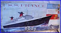 Itc S. S. France French Lines Cruise Ship Model Kit 1963 1450 Boxed
