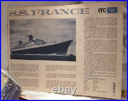 Itc S. S. France French Lines Cruise Ship Model Kit 1963 1450 Boxed