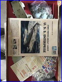 Itc U. S. S. Enterprise Atomic Aircraft Carrier Ship Plastic Model Kit