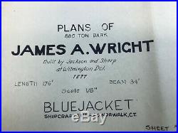 JAMES A. WRIGHT- 1877 Bluejacket wooden ship model with BRITANNIA Hdw
