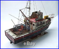 JAWS ORCA Wooden Model Boat Wood Lobster Fishing Trawler Ship Bruce Lobsterboat