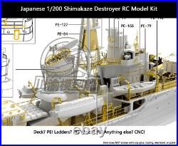 Japanese 1/200 Shimakaze Destroyer RC Ship Model Kit Detail Upgrade Kit CY512